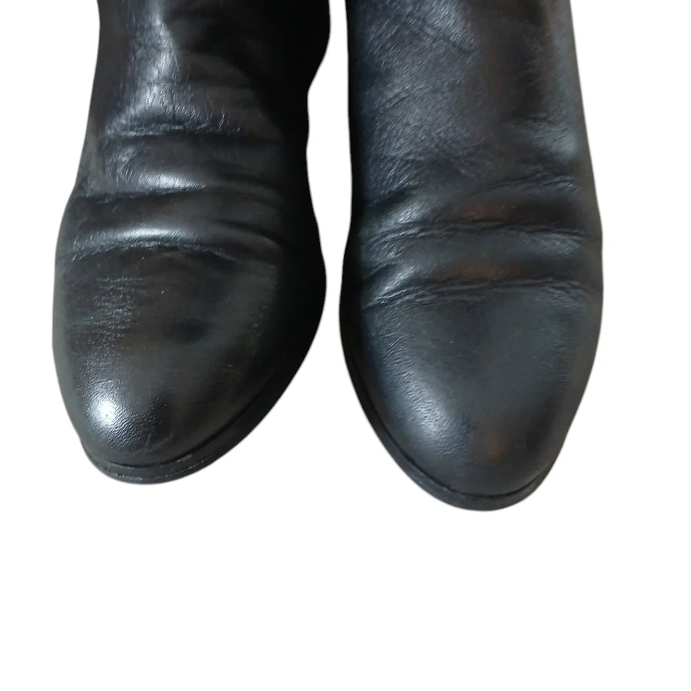 Michael Kors Bromley Black Riding Boots Women’s Knee High Leather Boots …